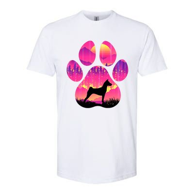 Basenji Paw Mom Dad Dog Lover Softstyle CVC T-Shirt