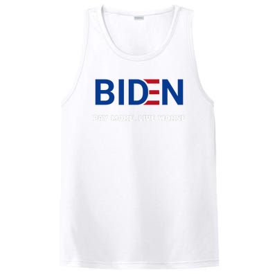 Biden Pay More Live Worse Funny Political Economy Humor Pun PosiCharge Competitor Tank