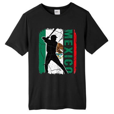 Baseball Player Mexico Flag Baseball Fans Tall Fusion ChromaSoft Performance T-Shirt