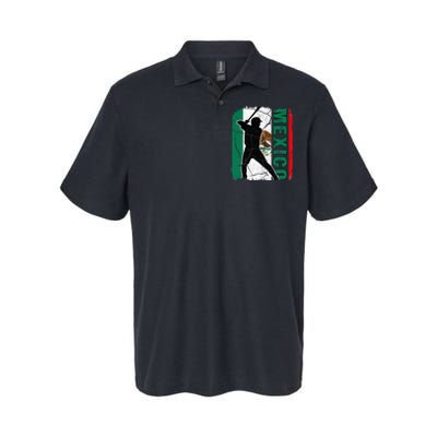 Baseball Player Mexico Flag Baseball Fans Softstyle Adult Sport Polo