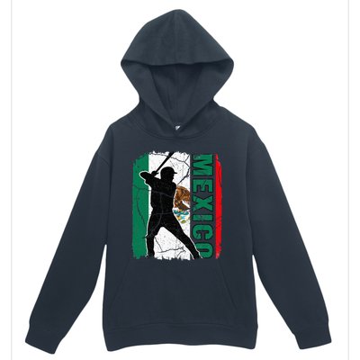 Baseball Player Mexico Flag Baseball Fans Urban Pullover Hoodie