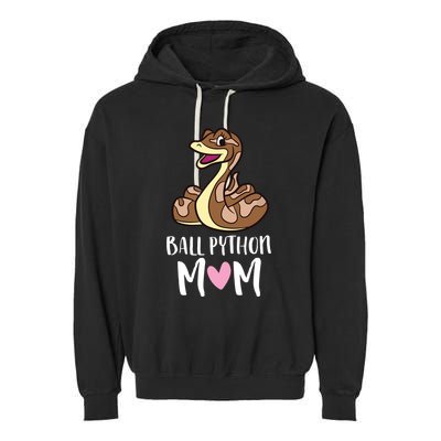 Ball Python Mom Snake Ball Python Garment-Dyed Fleece Hoodie
