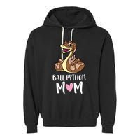 Ball Python Mom Snake Ball Python Garment-Dyed Fleece Hoodie