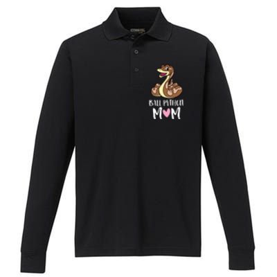 Ball Python Mom Snake Ball Python Performance Long Sleeve Polo