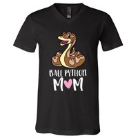 Ball Python Mom Snake Ball Python V-Neck T-Shirt