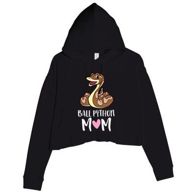Ball Python Mom Snake Ball Python Crop Fleece Hoodie
