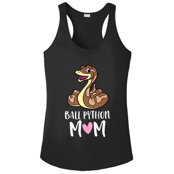 Ball Python Mom Snake Ball Python Ladies PosiCharge Competitor Racerback Tank