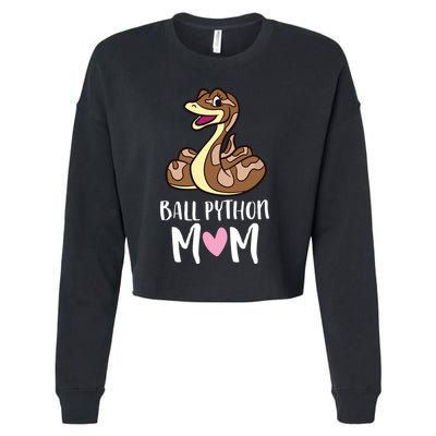 Ball Python Mom Snake Ball Python Cropped Pullover Crew