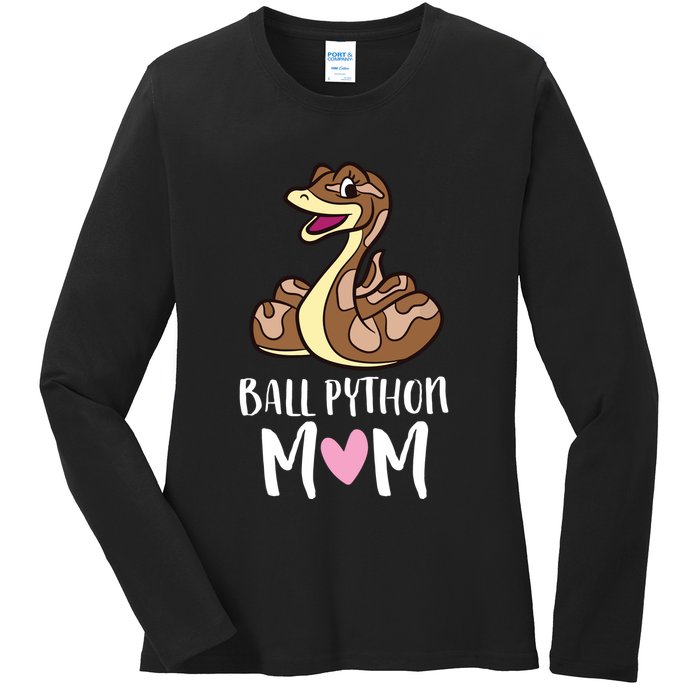 Ball Python Mom Snake Ball Python Ladies Long Sleeve Shirt