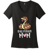 Ball Python Mom Snake Ball Python Women's V-Neck T-Shirt