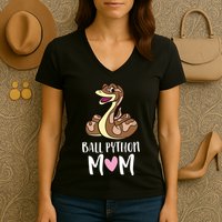 Ball Python Mom Snake Ball Python Women's V-Neck T-Shirt