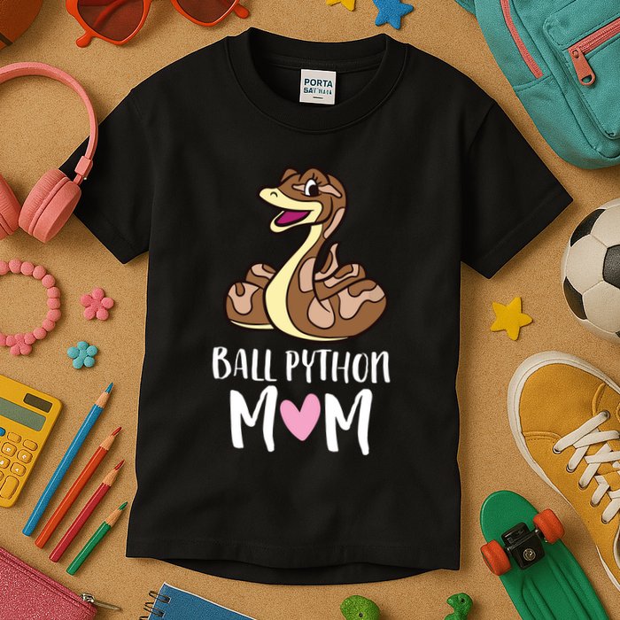 Ball Python Mom Snake Ball Python Kids T-Shirt