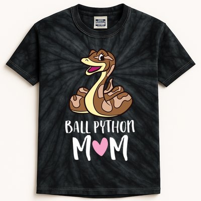 Ball Python Mom Snake Ball Python Kids Tie-Dye T-Shirt