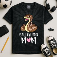 Ball Python Mom Snake Ball Python Kids Tie-Dye T-Shirt