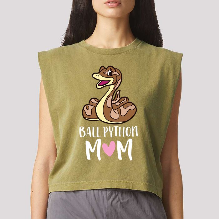 Ball Python Mom Snake Ball Python Garment-Dyed Women's Muscle Tee