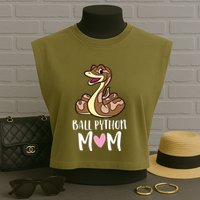 Ball Python Mom Snake Ball Python Garment-Dyed Women's Muscle Tee