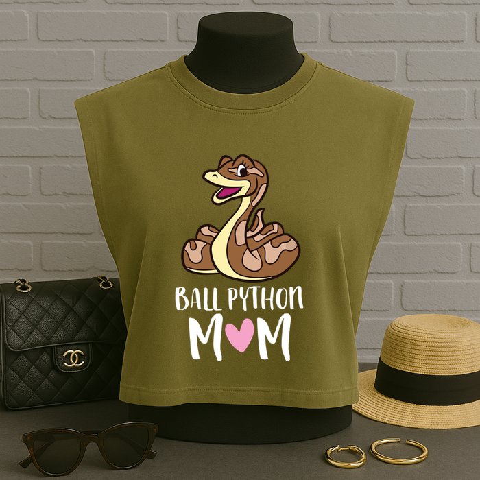 Ball Python Mom Snake Ball Python Garment-Dyed Women's Muscle Tee
