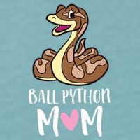 Ball Python Mom Snake Ball Python Sueded Cloud Jersey T-Shirt