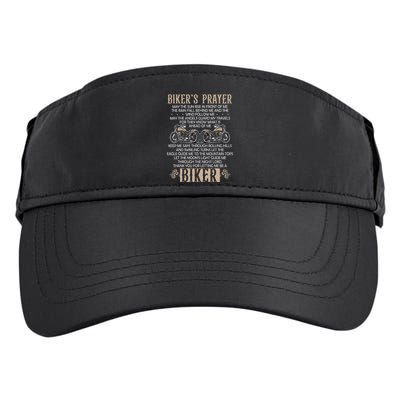 Biker's Prayer Motorcycle Christian Biking Motorcycling Adult Drive Performance Visor