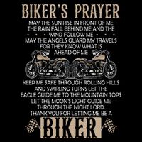 Biker's Prayer Motorcycle Christian Biking Motorcycling Premium T-Shirt