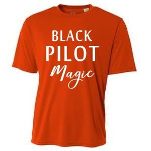 Black Pilot Magic Black History Month African American Gift Meaningful Gift Cooling Performance Crew T-Shirt