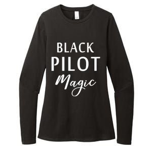 Black Pilot Magic Black History Month African American Gift Meaningful Gift Womens CVC Long Sleeve Shirt