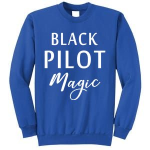 Black Pilot Magic Black History Month African American Gift Meaningful Gift Sweatshirt