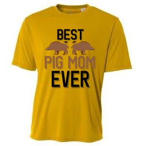 Best Pig Mom Ever Boar Hunting Mom Gift Cooling Performance Crew T-Shirt