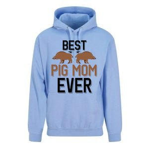 Best Pig Mom Ever Boar Hunting Mom Gift Unisex Surf Hoodie