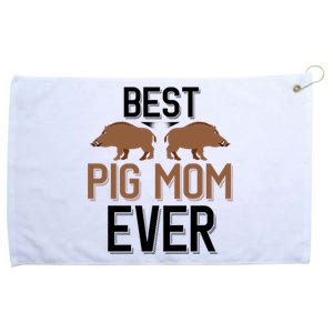 Best Pig Mom Ever Boar Hunting Mom Gift Grommeted Golf Towel