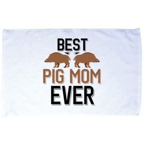 Best Pig Mom Ever Boar Hunting Mom Gift Microfiber Hand Towel