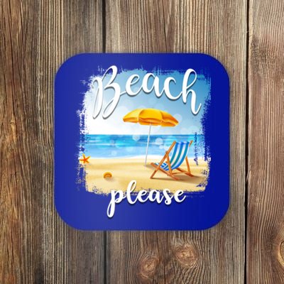 Beach Please Meaningful Gift Folding Chair In Sand Meaningful Gift Coaster