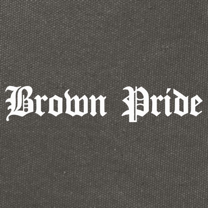 Brown Pride Mexican Native American Chicano Og Latino Cotton Canvas Backpack