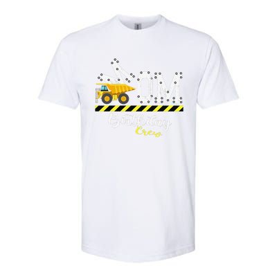 BDay Party Mom Birthday Crew Construction Birthday Party Softstyle CVC T-Shirt