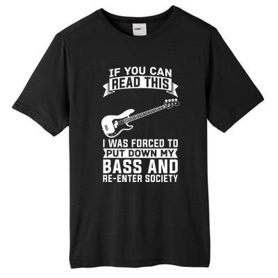 Bass Player Musician Bassist Bass Guitar Tall Fusion ChromaSoft Performance T-Shirt