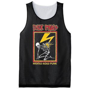 Back Pains Middle Aged Punk Mesh Reversible Basketball Jersey Tank