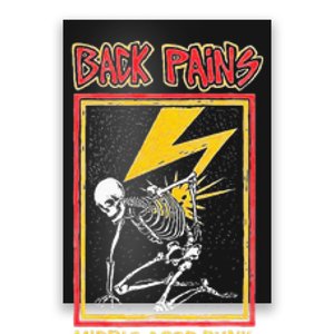 Back Pains Middle Aged Punk Poster