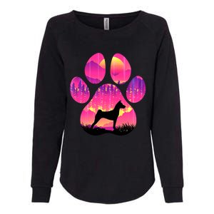 Basenji Paw Mom Dad Tie Dye Dog Paw Lover Womens California Wash Sweatshirt