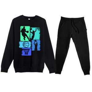 Basketball Player Meaningful Gift Premium Crewneck Sweatsuit Set