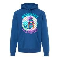 Beach Please Mermaid Gnome Ocean Adventure Summer Vacay Funny Gift Premium Hoodie