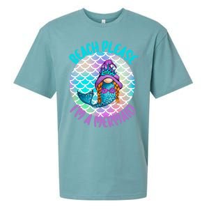 Beach Please Mermaid Gnome Ocean Adventure Summer Vacay Funny Gift Sueded Cloud Jersey T-Shirt