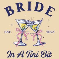 Bachelorette Party Martini Lover Bride An A Tini Bit Bride Drawstring Bag