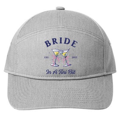 Bachelorette Party Martini Lover Bride An A Tini Bit Bride 7-Panel Snapback Hat