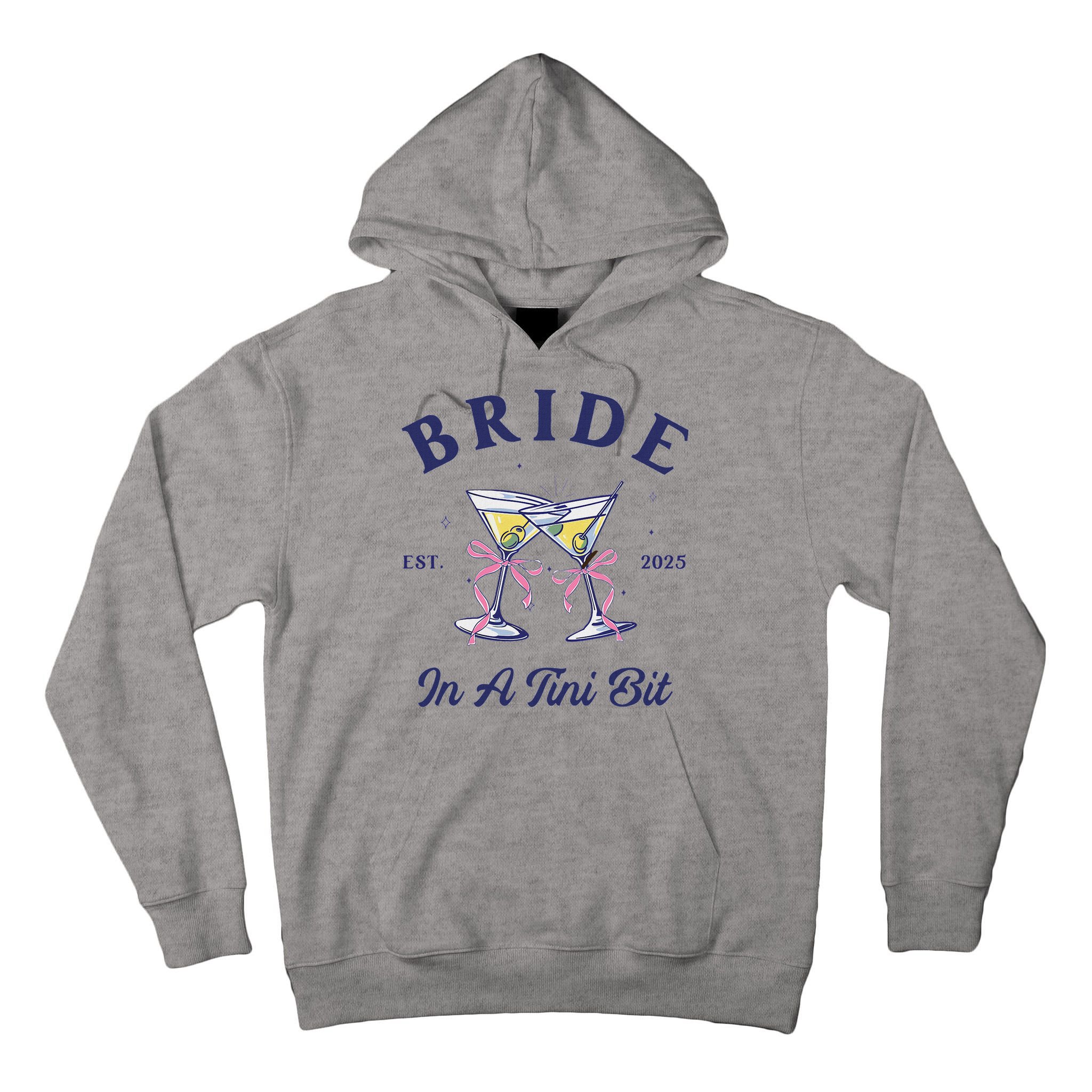 Bachelorette Party Martini Lover Bride An A Tini Bit Bride Tall Hoodie