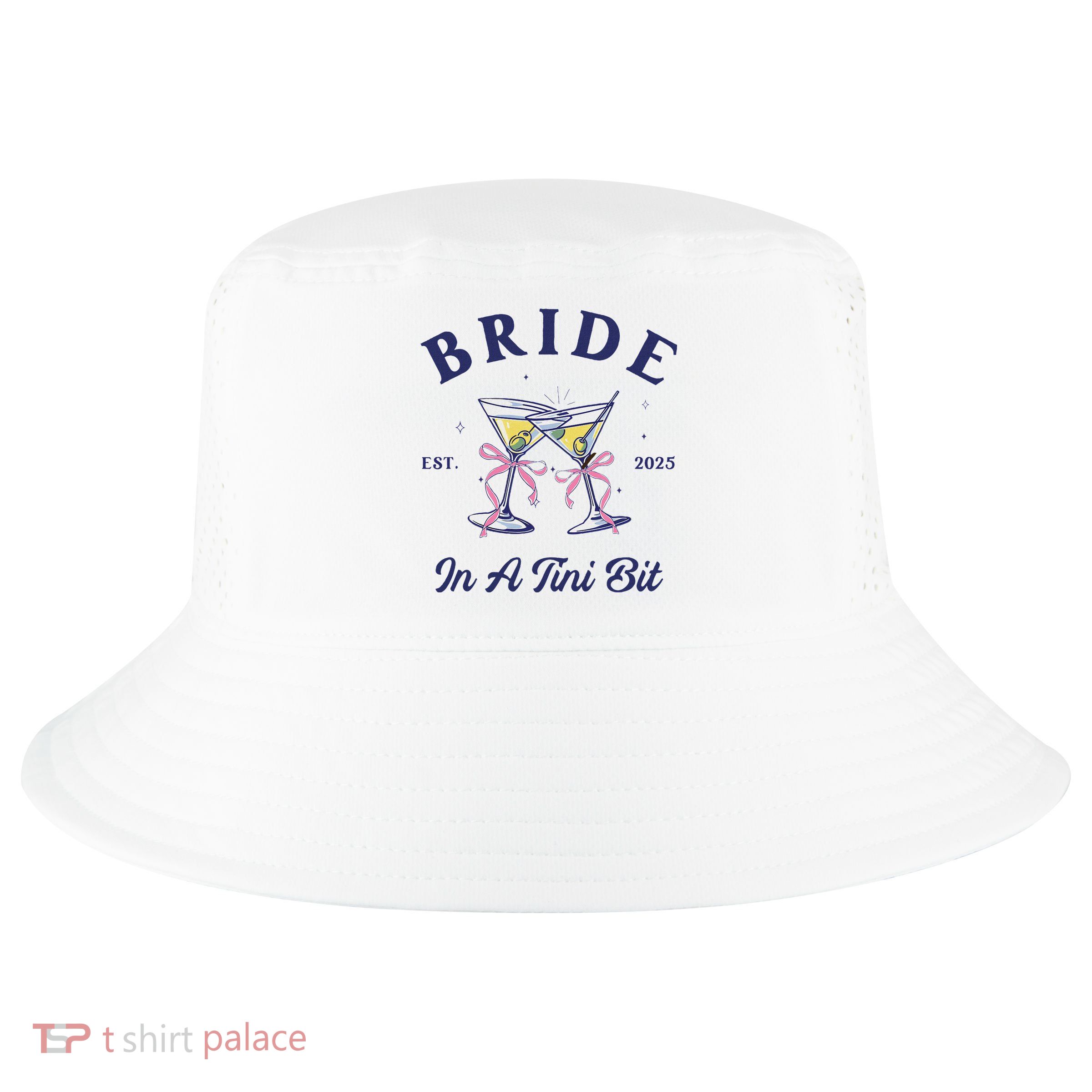 Bachelorette Party Martini Lover Bride An A Tini Bit Bride Cool Comfort Performance Bucket Hat