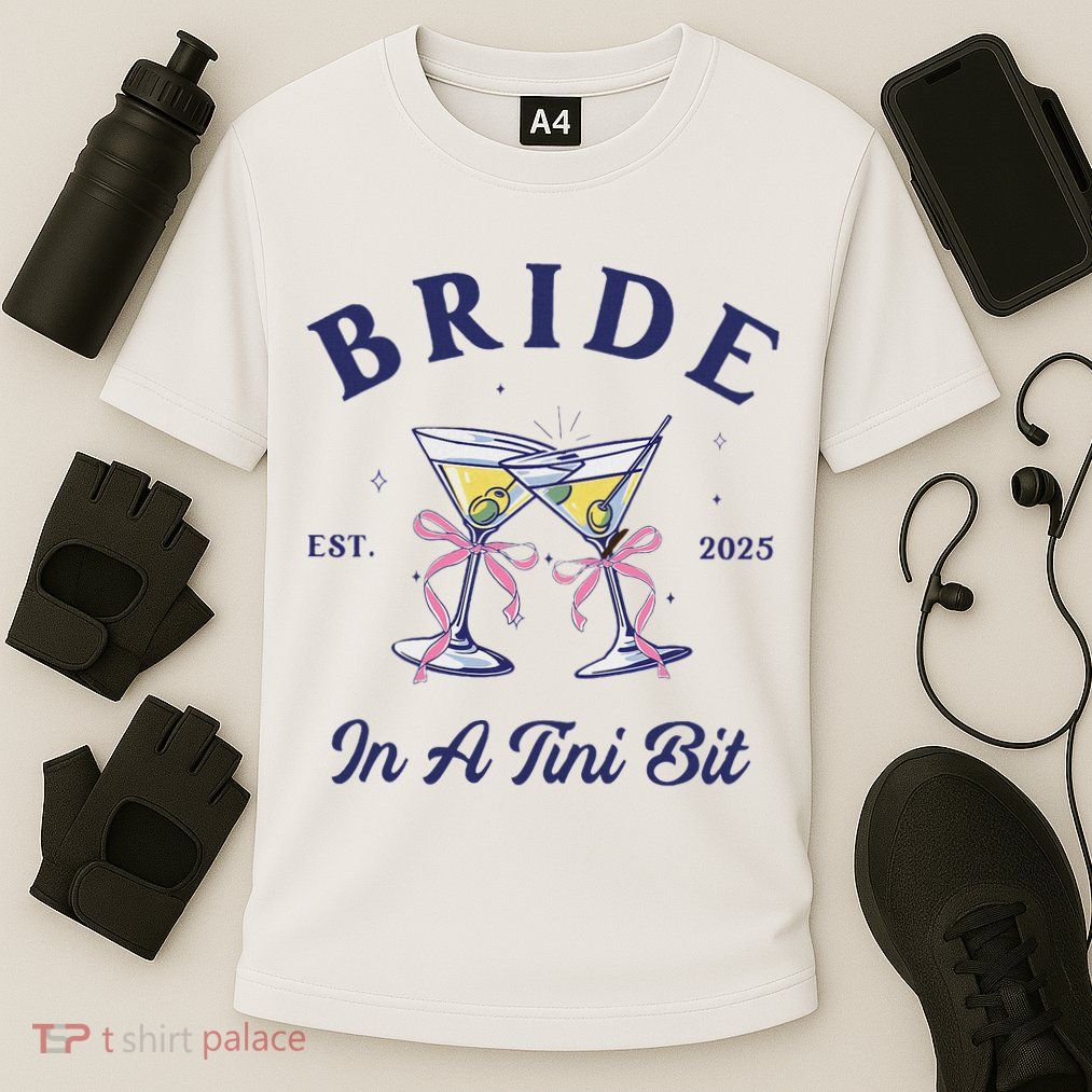 Bachelorette Party Martini Lover Bride An A Tini Bit Bride Performance Shirt