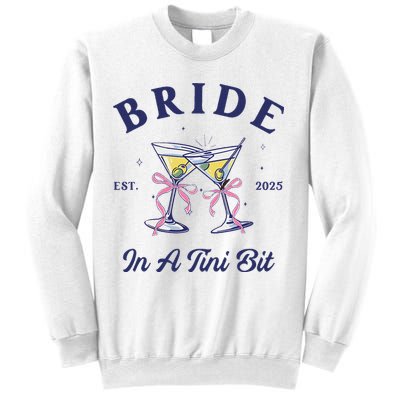 Bachelorette Party Martini Lover Bride An A Tini Bit Bride Sweatshirt