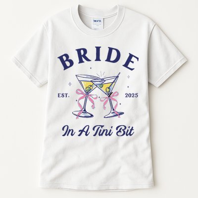 Bachelorette Party Martini Lover Bride An A Tini Bit Bride Tall T-Shirt