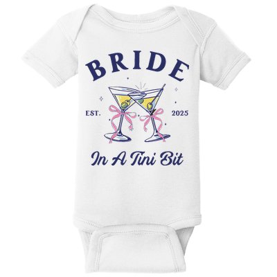 Bachelorette Party Martini Lover Bride An A Tini Bit Bride Baby Bodysuit