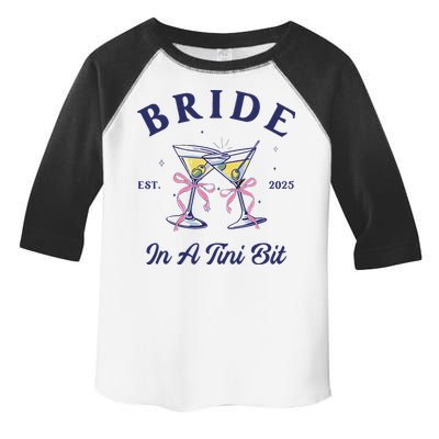 Bachelorette Party Martini Lover Bride An A Tini Bit Bride Toddler Fine Jersey T-Shirt